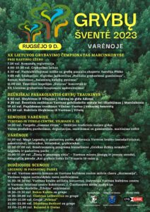 GRYBŲ &Scaron;ventė23 Programa GERA 2