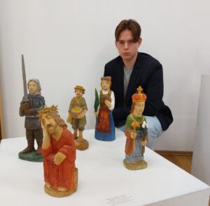 Sidabro Vainikėlis M. Petru&scaron;kevičius J. Ju&scaron;kevičiaus Nuotrauka