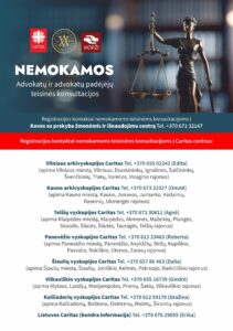CARITAS Nemokamos Konsultacijos 2024