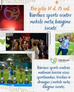 Sporto Centro Mokslo Metų Baigimo &scaron;ventė
