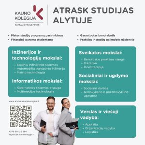 Studijos Alytujekauno Kolegija 1
