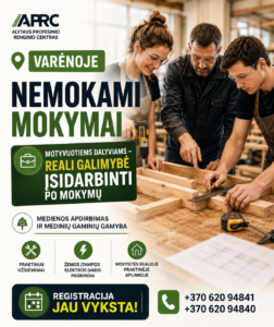 Medienos Apdirbimo Mokymai