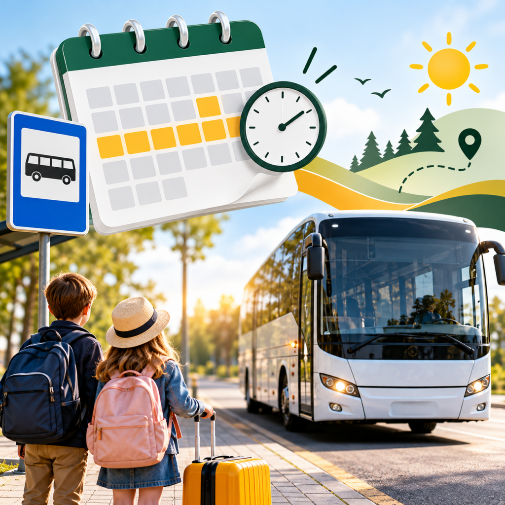 Moksleiviu Atostogu Keliones Autobusu Planas
